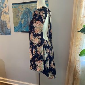 Free People Open Back Floral Dress